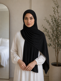 Bamboo Jersey Hijab ( Black)
