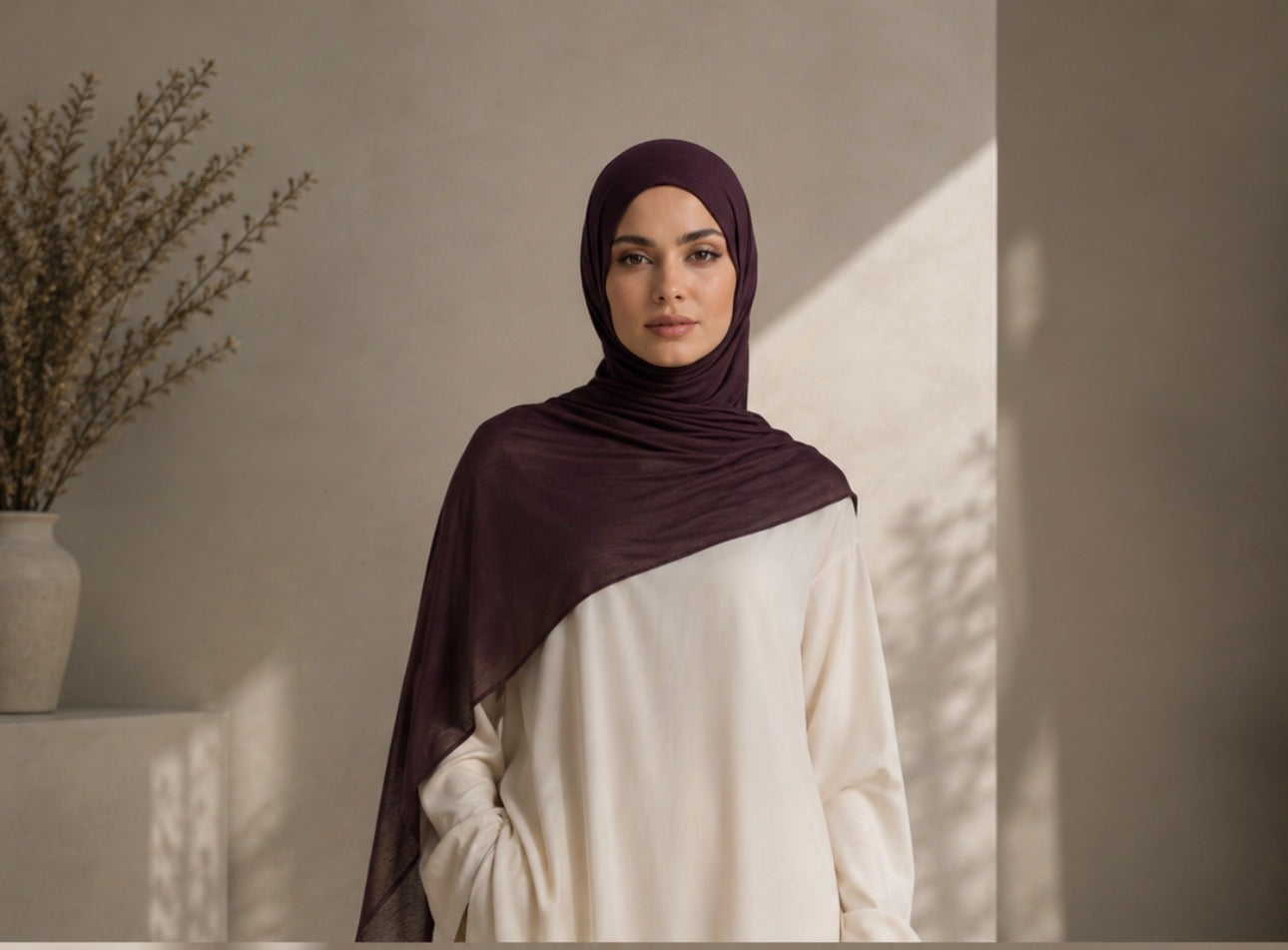 Liquid Jersy Hijab (Mulberry)