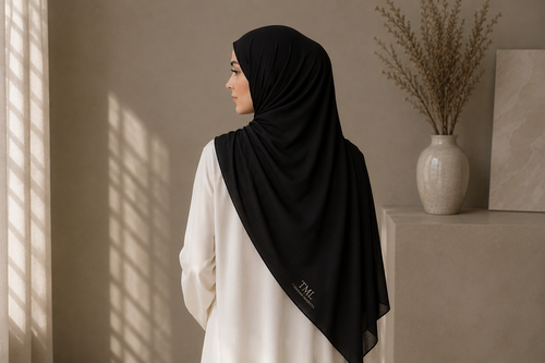 Liquid Jersey Hijab ( Black)