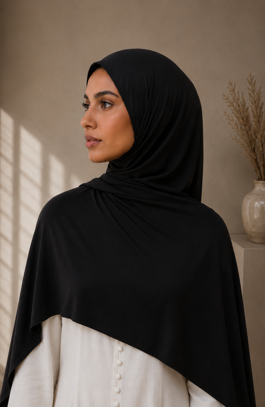 Liquid Jersey Hijab ( Black)