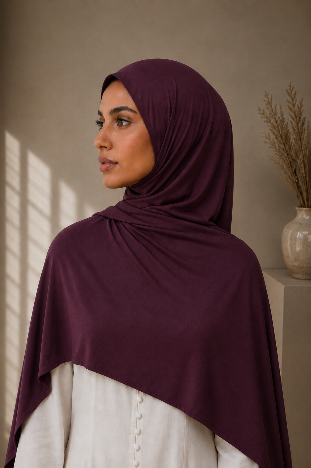 Liquid Jersy Hijab (Mulberry)